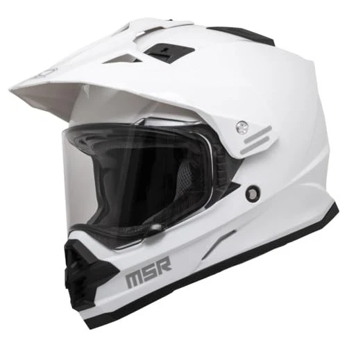 MSR Xpedition Adventure Motorcycle Helmet w/MIPS Medium Gloss White Foto 1 de 4