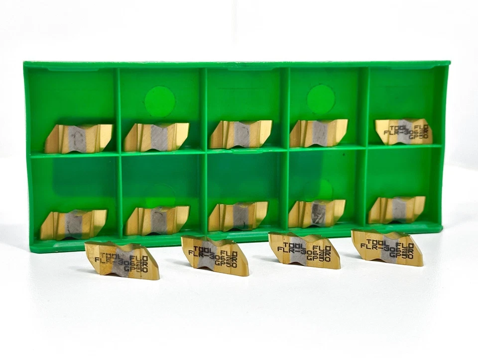 TOOL-FLO FLR-3062R New Carbide Grooving Inserts Grade GP50 14pcs - Image 1 of 2