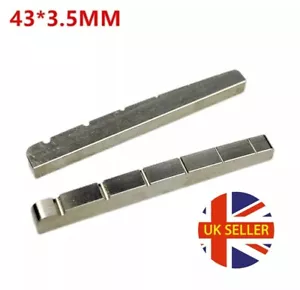 Slotted Titanium Guitar Nut 43mm For Fender Telecaster/Stratocaster - Picture 1 of 7