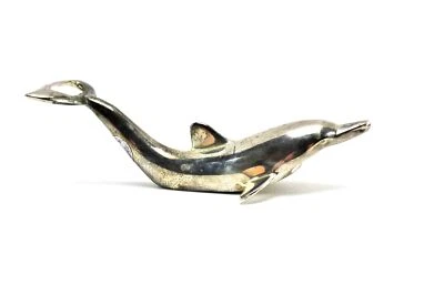 Abrebotellas International Silver Co Silverplate Dolphin Tapa Twister Foto 1 de 4