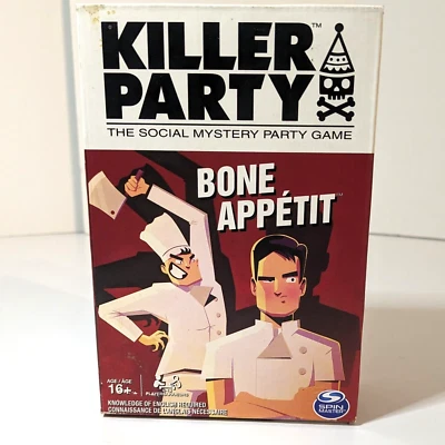 Killer Party Chef Misterio Social, Juego de Fiesta Familiar, Apetito de Hueso, Spin Master Foto 1 de 4