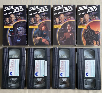 Star Trek: The Next Generation: Episode 19-22 (VHS 1987 Set) TV Patrick Stewart - Image 1 of 4