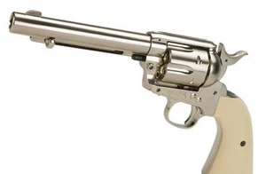 Umarex Colt Peacemaker - Nickel Finish Revolver - CO2 - .177 BB - Air Pistol - Picture 1 of 6