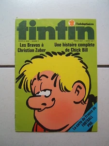 TINTIN L HEBDOPTIMISTE  n° 4  / AVEC CARDS + POSTER  CARTE DE FRANCE DU FOOTBALL - Imagen 1 de 1
