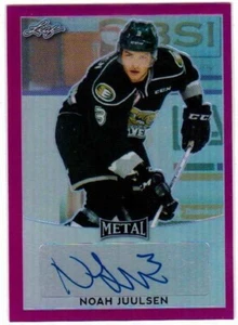 Noah Juulsen 2016-17 Leaf Metal Pink Prismatic Autograph BANJ1 auto refractor/10 - Picture 1 of 2