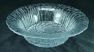 Riihimaen Lasi Finland Crystal TUPRU Nanny Still Design Salad Serving Bowl - Picture 1 of 6