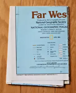Mapa de National Geographic abril 1984; Far West - Imagen 1 de 3