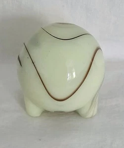 Vintage Akro Agate Uranium Glass Ball Art Deco Cigarette/ Cigar Lighter 3" X 3" - Picture 1 of 5