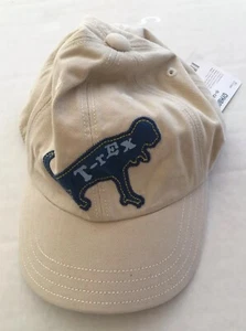 NWT Gymboree Dinosaur Discovery 0-12 Months Khaki T-Rex Baseball Cap Hat - Picture 1 of 1