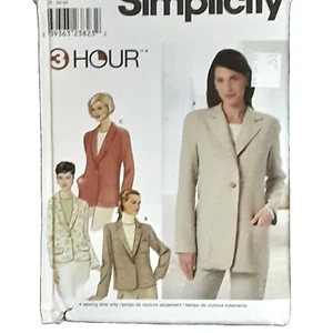 Vintage Simplicity 9138 Misses 3 Hour Jacket Blazer Sewing Pattern size 6-12 - Picture 1 of 1