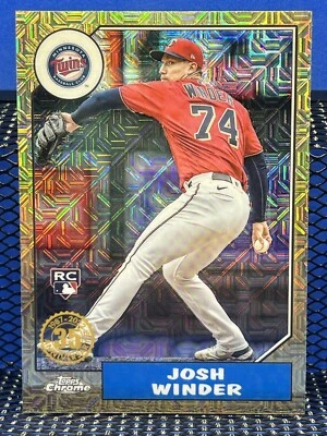 2022 Topps Chrome JOSH WINDER Gold Mojo Minnesota Twins RC Rookie Card - Image 1 of 2