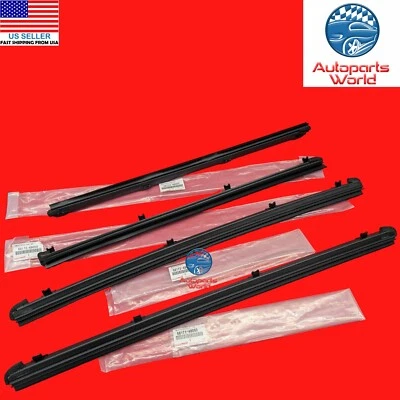 JUEGO DE 4 BANDAS DE INTEMPERIE PARA PUERTA DELANTERA Y TRASERA INTERIOR ORIGINAL LEXUS 10-15 RX350 RX450H Foto 1 de 4