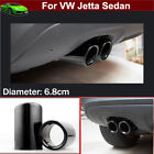 2pcs Black Exhaust Pipes Tips Muffler Tail Pipe for VW Jetta 2012-2024