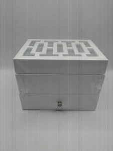 Hives Honey Amy Jewelry Box White Mirrored Tan Lined Drawer NEW SEALED! - Picture 1 of 7