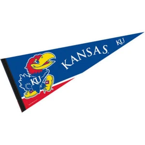 KU Jayhawks 12x30 Felt Pennant - Picture 1 of 4