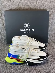 Balmain Men's Unicorn Low Top Neoprene Chunky Sneakers Men's Size 10 - Picture 1 of 16