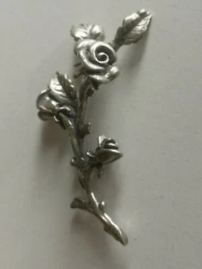 ROSA CON PETALI - MICROFUSIONE DI QUALITA' IN ARGENTO - Foto 1 di 3