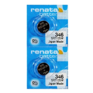 Renata 346 SR712SW 1.55V Silver Oxide Watch (2 Batteries) - Made in Switzerland - Picture 1 of 7
