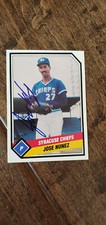 1989 TCMA CMC SIGNED AUTO CARD JOSE NUNEZ CHIEFS BLUE JAYS CUBS LIONS TAIWAN # 2