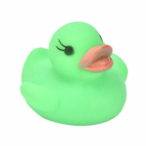 LED Flashing Light Rubber Floating Duck With Bath Tub Shower Toy For Kids Cute