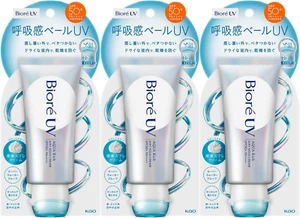 Biore UV Aqua Rich Airy Hold Sonnenschutzcreme atmungsaktiv Schleier 70g 2er, 3er, 6er Set - Bild 1 von 6