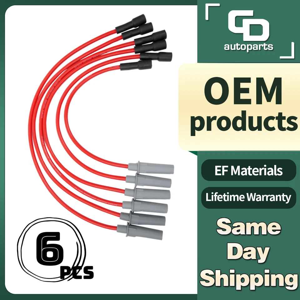 5019593AA cables de bujía para Dodge Grand Caravan 2001-2007 3,3 L 2009-2010 3,8 L Foto 1 de 4