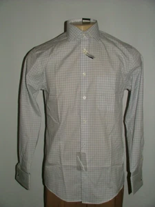 NEW WT JOSEPH ABBOUD DRESS SHIRT SIZE 15 1/2 34/35 100% COTTON BLUE PLAIDS # 175 - Picture 1 of 6