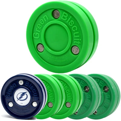 Green Biscuit 4 Pack: 2 Snipe and 2 Originals with NHL Puck/GB Sticker