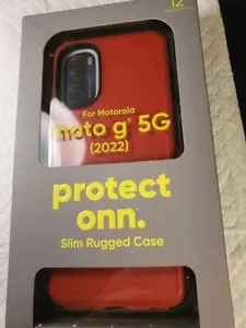 Motoroka Moto G 5g Red / Black Slim Rugged Case Motorola Moto G 5g 2022 - Picture 1 of 2