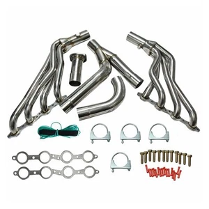 For 99-06 Tahoe/Yukon 4.8L/5.3L/6.0L V8 S.Steel Long Tube Exhaust Header Pipe - Picture 1 of 6