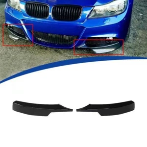Alerón delantero esquinas aletas negro brillo para BMW Serie 3 E90 09-11 - Imagen 1 de 7