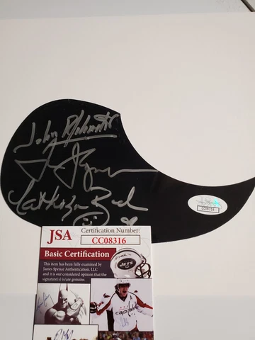 THE DUKES OF HAZZARD Signed Autograph Pickguard JSA JOHN SCHNEIDER WOPAT BACH Cover