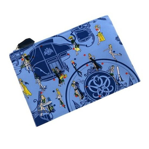 HERMÈS HERMES marsupio tascabile setoso astuccio cosmetico pochette seta pelle 14x20 5x0 5 cm