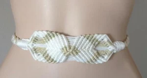 MOROCCAN BELT HANDMADE BRAIDED ETHNIC FOR KAFTAN MOROCCAN ISLAMIC DRESS - Picture 1 of 1