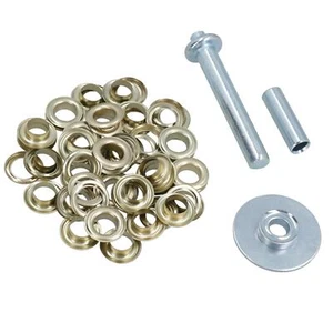 Tarpaulin Tarp Awning Groundsheet Cover Eyelet Repair Kit Grommets 30pc - Picture 1 of 5