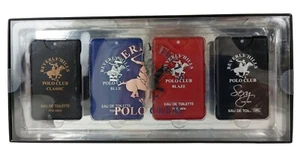 Beverly Hills Polo Club Men's Pocket Cologne 4-PK Blue Sexy Blaze Classic Black - Picture 1 of 3