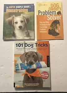 Dog Puppy Training Book Lot of 3: Behavior Tips, House Train, 101 Tricks Guide - Picture 1 of 24