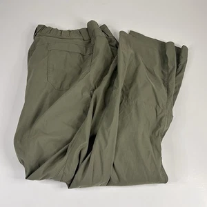 Duluth Trading Co Size 22W x 31 Cargo Work Pants Green Gray Nylon Blend - Picture 1 of 5