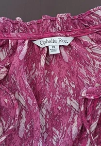 Ophelia Roe Ruffles Top 1x - Picture 1 of 7