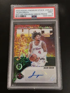 2023 Panini Premium Stock Jalen Green Hot Signatures 3/8 PSA 9 - Bild 1 von 3