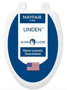 Mayfair 1843SLOW 000 Slow Close länglicher WC-Sitz weiß emailliertes Holz - Bild 1 von 5