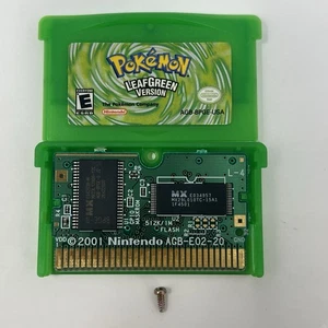 Pokemon Versión Hoja Verde Nintendo GameBoy Advance GBA Auténtico Muy Bueno - Imagen 1 de 5