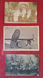 Militaria Lot 3 Postcards Military WW1 WW2 Soldiers Royal Army - Picture 1 of 4