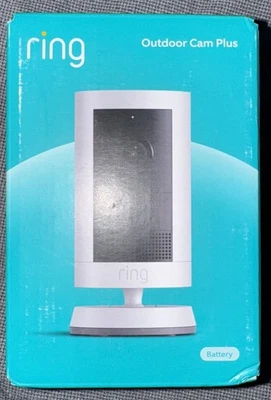 Ring Outdoor Cam Plus Battery 2K HD Security Camera – White/FREE SHIPPING 🚚✅ - Image 1 of 3