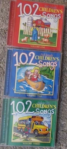 SET OF THREE CD'S 102 CHILDRENS SONGS - Imagen 1 de 4