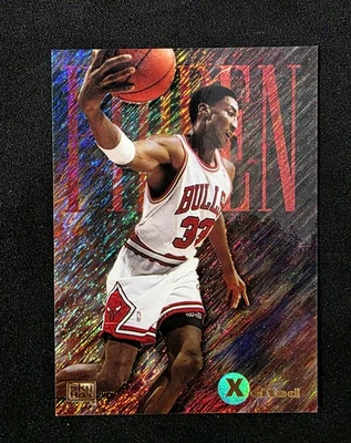 1994-95 SkyBox E-Motion #13 Scottie Pippen Motion - X-Cited - Image 1 of 2