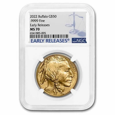 2022 1 oz Gold Buffalo MS-70 NGC (Early Release) - Image 1 of 3