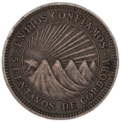 Nicaragua - 5 Centavos - 1954 - Image 1 of 3