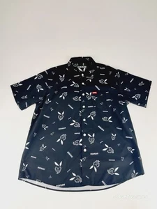 Dixxon Shirt Mens XL Black Playboy Bunny Gentleman Prefer Short Sleeve - Picture 1 of 7