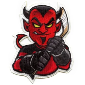 New Jersey Devil FotoPatch Mascot Hockey Parody Embroidered Iron On - Picture 1 of 2